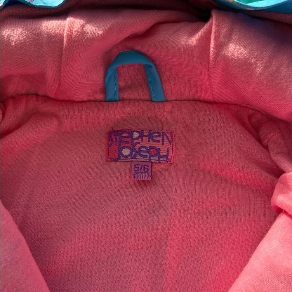 Kids Colorful Raincoat with Animal Print - Picture 2 of 2